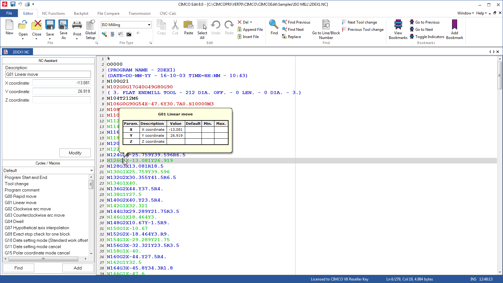 CIMCO Edit v8 | Editor CNC con backplot e simulazione | Xform